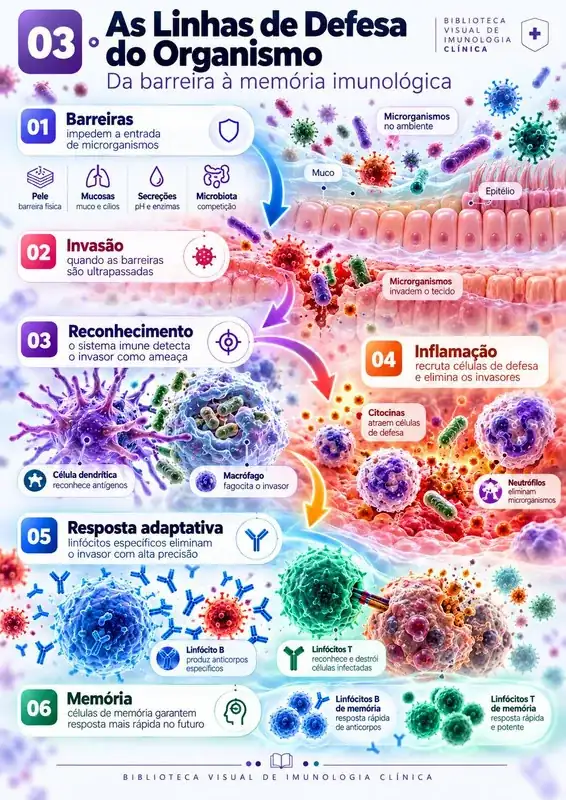 As Linhas de Defesa do Organismo